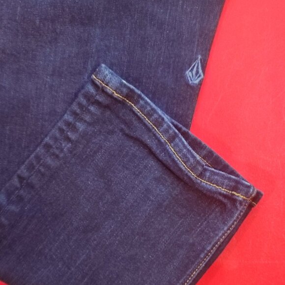 Volcom Jeans Solver modern straight indigo blue men's size W28 L28 - Picture 7 of 9